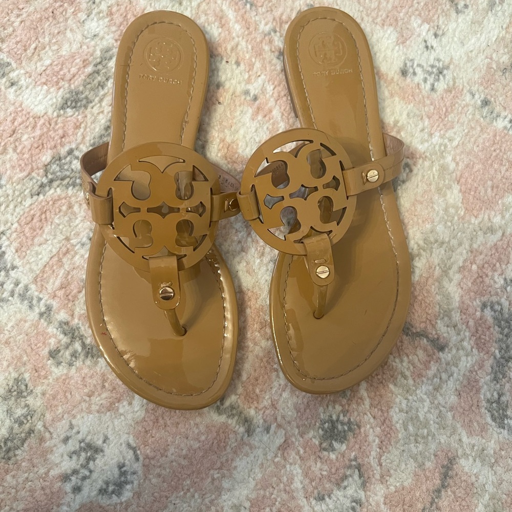 Tan Tory Burch Miller Sandal